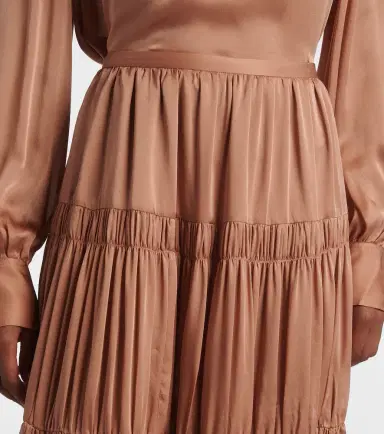 Ulla Johnson Gaelle tiered silk satin maxi skirt | Thumbnail 2 Ulla Johnson Gaelle tiered silk satin maxi skirt | Thumbnail 2