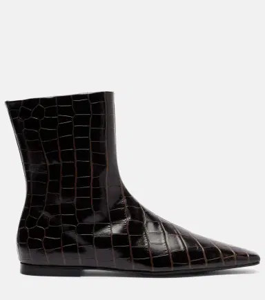Toteme Croc-effect leather ankle boots | Thumbnail 4 Toteme Croc-effect leather ankle boots | Thumbnail 4