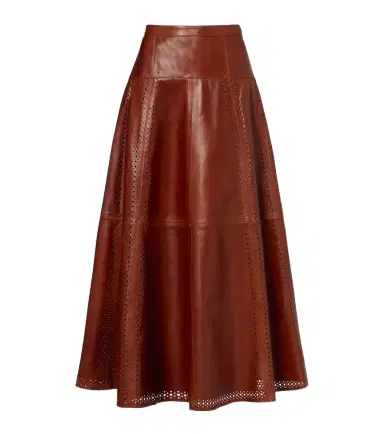 Ulla Johnson Aninda leather midi skirt | Thumbnail 1 Ulla Johnson Aninda leather midi skirt | Thumbnail 1