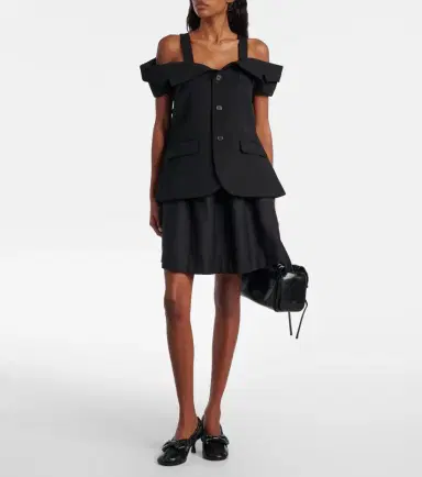 Noir Kei Ninomiya Cutout wool top | Thumbnail 3 Noir Kei Ninomiya Cutout wool top | Thumbnail 3