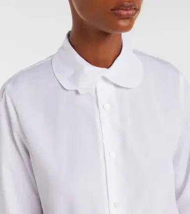 Noir Kei Ninomiya Gathered cotton blouse | Thumbnail 5 Noir Kei Ninomiya Gathered cotton blouse | Thumbnail 5