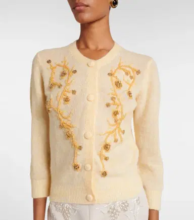 Jacques Wei Beaded alpaca and wool-blend cardigan | Thumbnail 2 Jacques Wei Beaded alpaca and wool-blend cardigan | Thumbnail 2