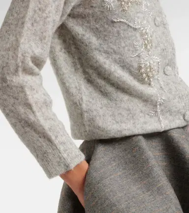 Jacques Wei Beaded alpaca and wool-blend cardigan | Thumbnail 3 Jacques Wei Beaded alpaca and wool-blend cardigan | Thumbnail 3