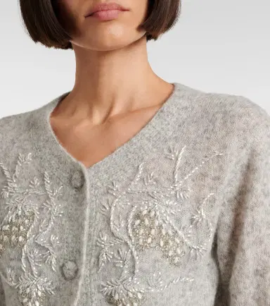 Jacques Wei Beaded alpaca and wool-blend cardigan | Thumbnail 5 Jacques Wei Beaded alpaca and wool-blend cardigan | Thumbnail 5