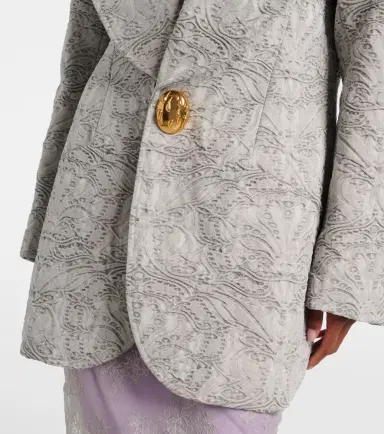 Jacques Wei Shearling-trimmed cotton coat | Thumbnail 4 Jacques Wei Shearling-trimmed cotton coat | Thumbnail 4