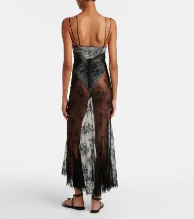 Jacques Wei Jersey bodysuit and silk maxi dress set | Thumbnail 6 Jacques Wei Jersey bodysuit and silk maxi dress set | Thumbnail 6