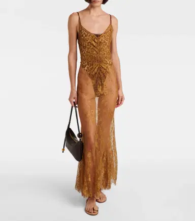 Jacques Wei Silk-trimmed lace maxi dress | Thumbnail 5 Jacques Wei Silk-trimmed lace maxi dress | Thumbnail 5