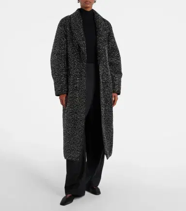 Jacques Wei Embellished shearling-trimmed coat | Thumbnail 3 Jacques Wei Embellished shearling-trimmed coat | Thumbnail 3