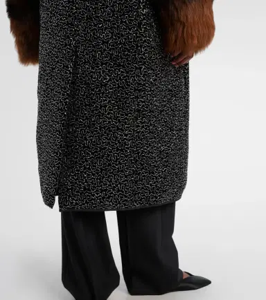 Jacques Wei Embellished shearling-trimmed coat | Thumbnail 6 Jacques Wei Embellished shearling-trimmed coat | Thumbnail 6