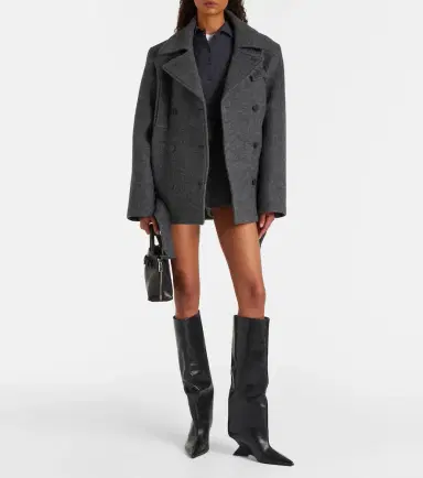 The Frankie Shop Scothern virgin wool peacoat | Thumbnail 5 The Frankie Shop Scothern virgin wool peacoat | Thumbnail 5