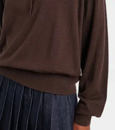 The Frankie Shop Croydon wool-blend polo sweater | Thumbnail 5 The Frankie Shop Croydon wool-blend polo sweater | Thumbnail 5