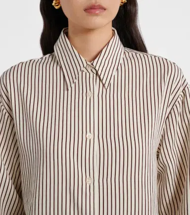 The Frankie Shop Peri striped poplin shirt | Thumbnail 2 The Frankie Shop Peri striped poplin shirt | Thumbnail 2