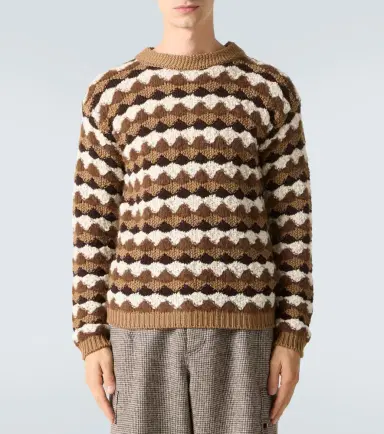 Moncler Grenoble Wool and alpaca-blend jacquard sweater | Thumbnail 5 Moncler Grenoble Wool and alpaca-blend jacquard sweater | Thumbnail 5