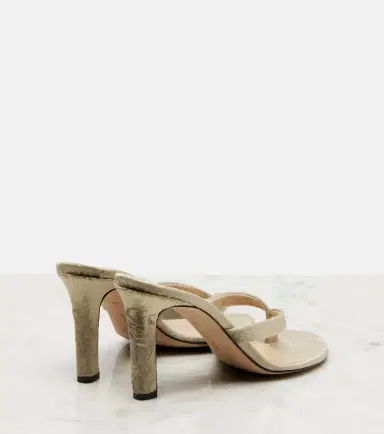 The Row Sacha velvet thong sandals | Thumbnail 2 The Row Sacha velvet thong sandals | Thumbnail 2