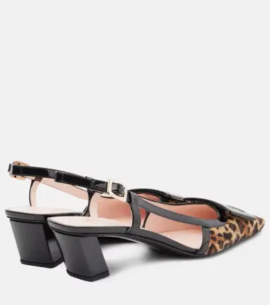 Roger Vivier Belle Vivier 45 calf hair slingback pumps | Thumbnail 2 Roger Vivier Belle Vivier 45 calf hair slingback pumps | Thumbnail 2