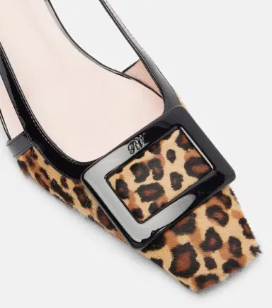 Roger Vivier Belle Vivier 45 calf hair slingback pumps | Thumbnail 3 Roger Vivier Belle Vivier 45 calf hair slingback pumps | Thumbnail 3
