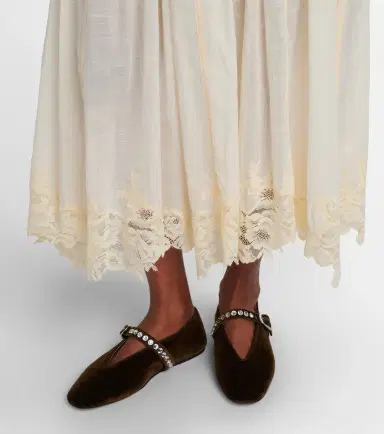 Le Monde Beryl Le Monde Béryl Stella velvet ballet flats | Thumbnail 6 Le Monde Beryl Le Monde Béryl Stella velvet ballet flats | Thumbnail 6