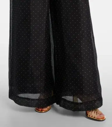 Zimmermann Polka-dot linen and silk wide-leg pants | Thumbnail 3 Zimmermann Polka-dot linen and silk wide-leg pants | Thumbnail 3