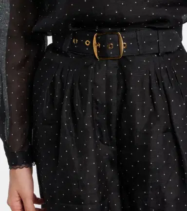 Zimmermann Polka-dot linen and silk wide-leg pants | Thumbnail 4 Zimmermann Polka-dot linen and silk wide-leg pants | Thumbnail 4