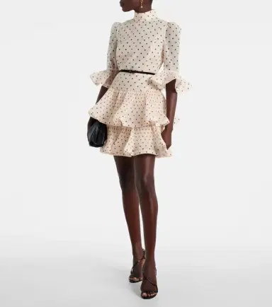 Zimmermann Polka-dot ruffled minidress | Thumbnail 4 Zimmermann Polka-dot ruffled minidress | Thumbnail 4