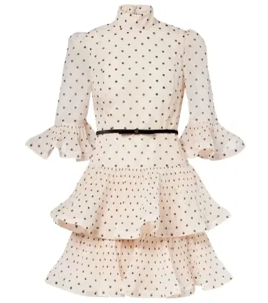 Zimmermann Polka-dot ruffled minidress | Thumbnail 1 Zimmermann Polka-dot ruffled minidress | Thumbnail 1