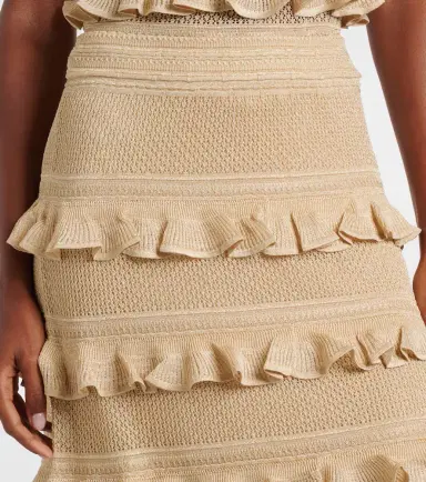 Zimmermann Hypnotic tiered lamé maxi skirt | Thumbnail 2 Zimmermann Hypnotic tiered lamé maxi skirt | Thumbnail 2