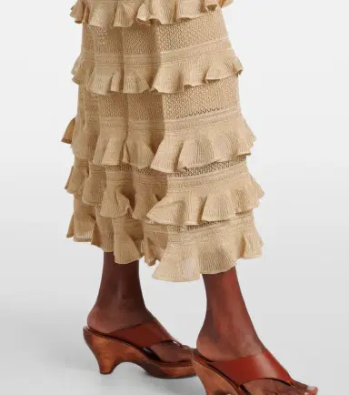 Zimmermann Hypnotic tiered lamé maxi skirt | Thumbnail 3 Zimmermann Hypnotic tiered lamé maxi skirt | Thumbnail 3