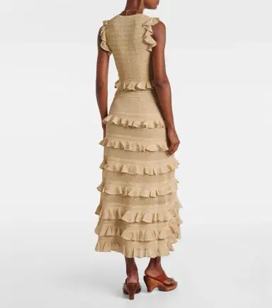 Zimmermann Hypnotic tiered lamé maxi skirt | Thumbnail 4 Zimmermann Hypnotic tiered lamé maxi skirt | Thumbnail 4