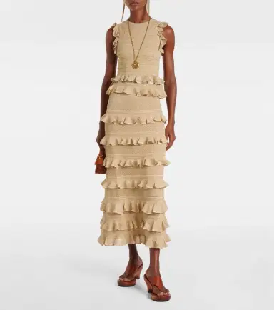 Zimmermann Hypnotic tiered lamé maxi skirt | Thumbnail 5 Zimmermann Hypnotic tiered lamé maxi skirt | Thumbnail 5
