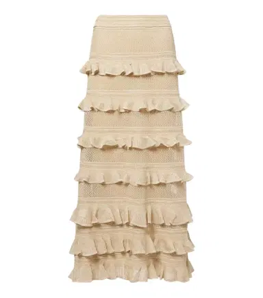 Zimmermann Hypnotic tiered lamé maxi skirt | Thumbnail 1 Zimmermann Hypnotic tiered lamé maxi skirt | Thumbnail 1