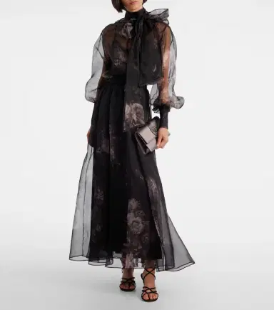Zimmermann Hypnotic floral silk organza maxi skirt | Thumbnail 2 Zimmermann Hypnotic floral silk organza maxi skirt | Thumbnail 2