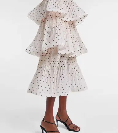 Zimmermann Polka-dot tiered midi dress | Thumbnail 2 Zimmermann Polka-dot tiered midi dress | Thumbnail 2