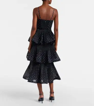 Zimmermann Polka-dot tiered midi dress | Thumbnail 2 Zimmermann Polka-dot tiered midi dress | Thumbnail 2