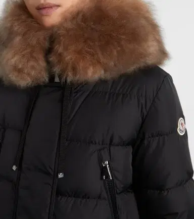 Moncler Aphroti shearling-trimmed hooded down coat | Thumbnail 4 Moncler Aphroti shearling-trimmed hooded down coat | Thumbnail 4