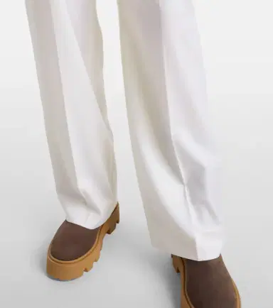 Moncler Pleated wool straight pants | Thumbnail 3 Moncler Pleated wool straight pants | Thumbnail 3
