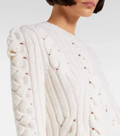 Alexander McQueen Cable-knit wool and cashmere sweater | Thumbnail 4 Alexander McQueen Cable-knit wool and cashmere sweater | Thumbnail 4