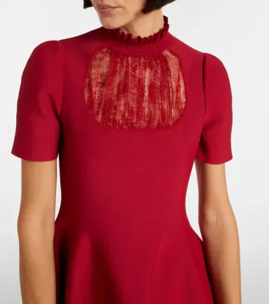 McQueen Lace-trimmed minidress | Thumbnail 4 McQueen Lace-trimmed minidress | Thumbnail 4
