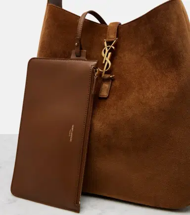 Saint Laurent Le 5 à 7 Supple Large suede shoulder bag | Thumbnail 3 Saint Laurent Le 5 à 7 Supple Large suede shoulder bag | Thumbnail 3