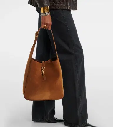 Saint Laurent Le 5 à 7 Supple Large suede shoulder bag | Thumbnail 6 Saint Laurent Le 5 à 7 Supple Large suede shoulder bag | Thumbnail 6