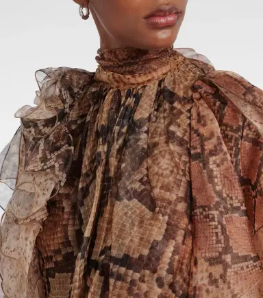 Zimmermann Memento ruffled silk blouse | Thumbnail 3 Zimmermann Memento ruffled silk blouse | Thumbnail 3