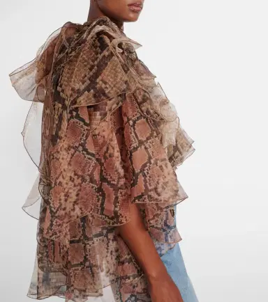 Zimmermann Memento ruffled silk blouse | Thumbnail 4 Zimmermann Memento ruffled silk blouse | Thumbnail 4