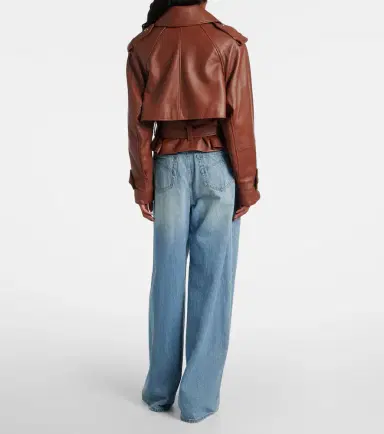 Zimmermann Hypnotic cropped leather jacket | Thumbnail 3 Zimmermann Hypnotic cropped leather jacket | Thumbnail 3