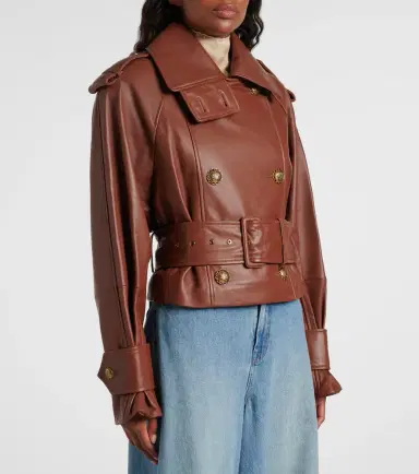 Zimmermann Hypnotic cropped leather jacket | Thumbnail 5 Zimmermann Hypnotic cropped leather jacket | Thumbnail 5