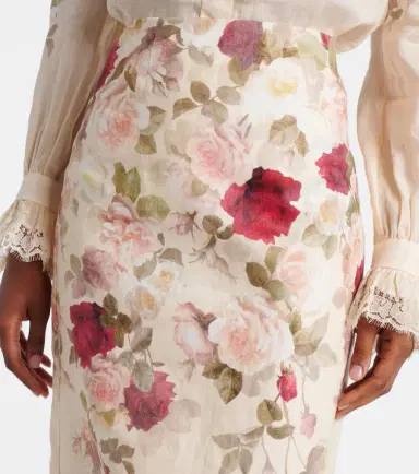 Zimmermann Hypnotic floral linen pencil skirt | Thumbnail 3 Zimmermann Hypnotic floral linen pencil skirt | Thumbnail 3