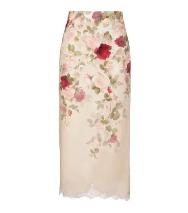 Zimmermann Hypnotic floral linen pencil skirt | Thumbnail 1 Zimmermann Hypnotic floral linen pencil skirt | Thumbnail 1