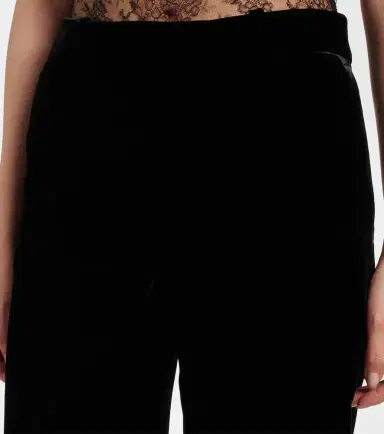 McQueen Low-rise velvet wide-leg pants | Thumbnail 2 McQueen Low-rise velvet wide-leg pants | Thumbnail 2
