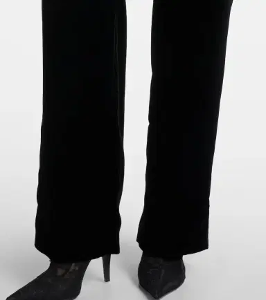 McQueen Low-rise velvet wide-leg pants | Thumbnail 3 McQueen Low-rise velvet wide-leg pants | Thumbnail 3