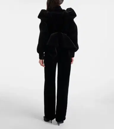 McQueen Low-rise velvet wide-leg pants | Thumbnail 4 McQueen Low-rise velvet wide-leg pants | Thumbnail 4