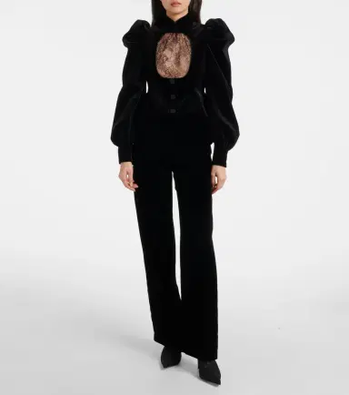 McQueen Low-rise velvet wide-leg pants | Thumbnail 6 McQueen Low-rise velvet wide-leg pants | Thumbnail 6