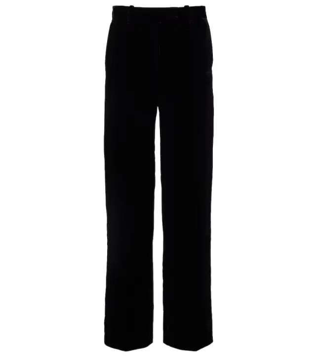 Low-rise velvet wide-leg pants Low-rise velvet wide-leg pants
